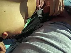 whoa, cute milf takes four huge cumshots everywhere 😍 garden beach car yummycouple!