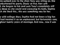 A naughty wife and stepmother team up to fuck the city's sluttiest whore in raw session