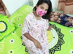 stepdaughter enjoys desi fun at home