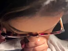 Damn, i sucked that big endowed dude's cock till he filled my mouth with hot milk backstage!