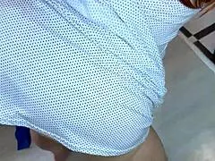 Stepmom's Massive Tits Fat Ass Teases Swallows Stepsons Cock Anal Full