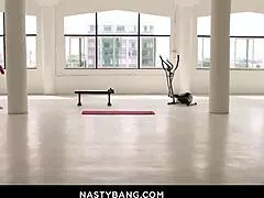 Lexi Luna's sweaty workout turns into hardcore pussy pounding doggystyle and deepthroat action