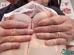 chanel camryn begs mature doctor to stretch and creampie her tight pussy