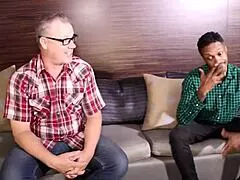 Tommy Utah joins big tits milf for interracial 3some with deepthroat and cowgirl!