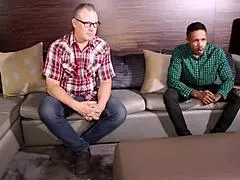 Tommy Utah joins big tits milf for interracial 3some with deepthroat and cowgirl!