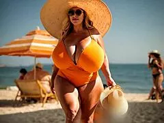 imagine thick bbw mom's fat tits jiggling in forbidden ai heat