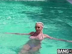 blondie bombshell gets creamed hard in interracial doggystyle and cowgirl rides