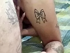 we're sucking licking and fucking her small tits outside pt1 crazy