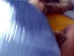 friend's sister slurps thick cock deep before riding it in juicy lingerie session