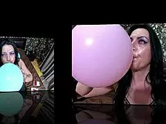 oh god my satin balloon fetish makes me pop barefoot 😩