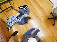 oh man raven's petite blonde coed rimjob deepthroats dildo then greedily swallows cum