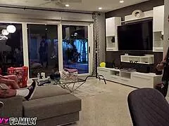 hey check out riley jacobs and chris lockwood goin at it behind the scenes with mommy milf ridin big cock!