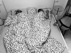 night vision catches horny wife riding in amateur ffm threesome bed