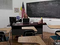 busty blonde milf teacher groped licking pussy caught masturbating by horny stepdad cunilingus taboo