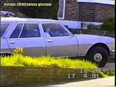 bank manager mrs elizabeth hogben strips nude glasses stockings ripped clothes public outdoor drive spanking hairy cunt