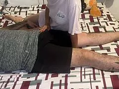 skinny colombian stepsister slut bends over for deepthroat and creampie submission