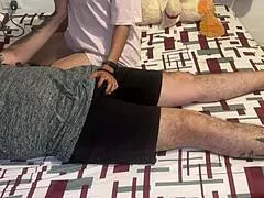 skinny colombian stepsister slut bends over for deepthroat and creampie submission