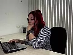 colombian milf principal catches student jerking big cock and fucks him rough doggystyle cowgirl deepthroat in office classroom