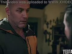 gorgeous petite milf takes trainer's big cock anal mid sweaty workout session