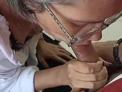 she arrives at the office and tries a tasty cock for the first time