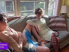 stepmom bombs date but ends up taking amateur anal creampie from him anyway