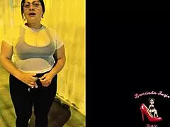 madurita stretches gym style with young stud so he easily takes her tight culito