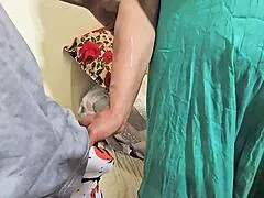 Damn, hubby dirty talks hindi while oil massaging hot muslim wife's tight pussy?