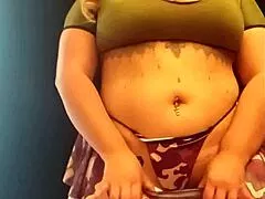 kimmyc777 the hot latina milf with big tits and curvy ass dildos her first time in costume dress