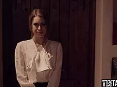 Kinky hairy blonde milf secretary dominated hard by boss's monster cock in office