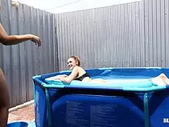 big titted lesbians strapon fuck sexy blonde gf