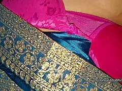 chubby indian wife sneaks quick fun with boyfriend while husband almost walks in