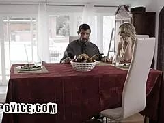 Kinky Blonde Stepmom Kenzie Taylor And Stepdaughter Carolina Sweets Lick Pussy In Threesome After Spanking