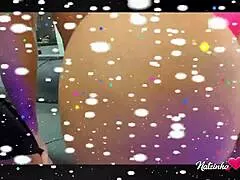 sexy amateurs flash big tits asses kiss at wild holiday party