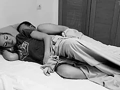 Heart races as horny husband wakes wife for intense morning spooning passion