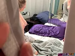 oh no! stepson CAUGHT watching stepmom's naked curvy body voyeur style 😲