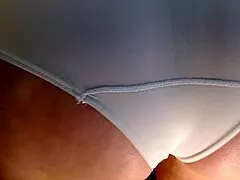 Catch Dawnskye1962's huge ass in sheer white panties for five minutes of retro tease!