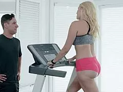 Vanessa Cage feels her trainer's hard cock rubbing her nonstop