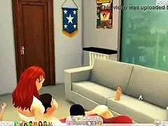 Locked in Sims 4 femdom prison milf forces feet worship and total submission!