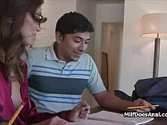 oh god, throating and dping this slutty asian teacher deep in her own home, she's gagging hard.