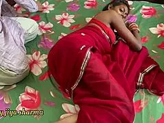 Desi Wife Rides Husband's Stepbrother Cock Hard Right in Front of Him Cuck Style