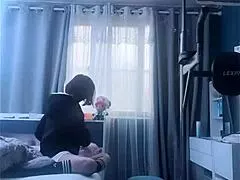 damn this skinny korean babe in short shorts lets her panties peek out on bigo live 😏🍑