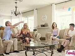 Ready for horny bunnies Caitlin Bell and Scarlet Skies' Easter pussy orgy titty fuck?