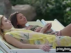 damn anetta keys and emily rise sunbathe naked together