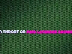 royal dutchess gags hard on deep facefuck till her belly bulges with thick cum load