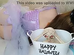 sexy witch cosplay hijastra tetona takes monster cock deep in her tight ass for first anal