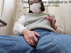 a married woman sneaks to masturbate alone in the toilet full video