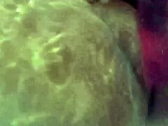 perv stepson spies on busty milf's huge ass shower masturbation, pussy dripping wet