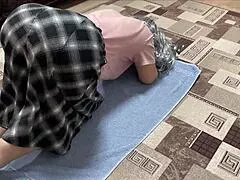 Home Teacher's Wide Big Ass Takes Stepson Anal Thrusting