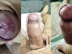 Girlfriend watches best jerk off and cum moments in part two compilation