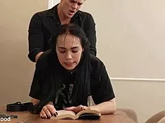 strict tutor don't tell stepmom i'm your bad student!!